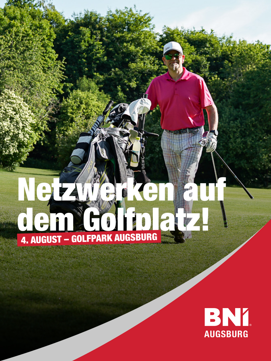 Golfer auf dem Fairway – BNI Netzwerken auf dem Golfplatz
